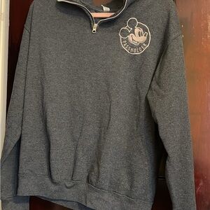 Disney Gray Passholder Quarter-Zip Hoodie
